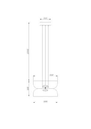 Подвесной светильник Divinare OPAL 5246 33 SP-10